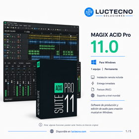 MAGIX ACID Pro 11.0 para Windows | Producción musical, loops, grabación y mezcla profesional