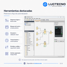 Siemens LOGO! Soft Comfort V8.4 para Windows | Programación de LOGO!, automatización básica y simulación industrial