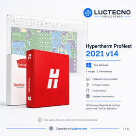 Hypertherm ProNest 2021 v14 para Windows | Nesting CNC, corte industrial y optimización de planchas