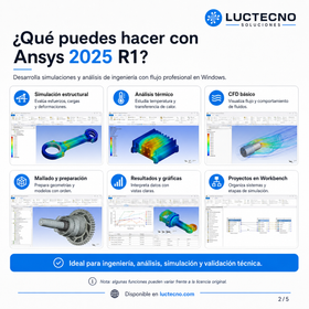 Ansys 2025 R1 para Windows | Simulación CAE, análisis estructural, CFD y multifísica profesional