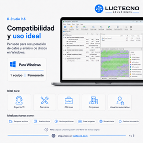 R-Studio 9.5 para Windows | Recuperación de datos, discos, particiones y archivos eliminados