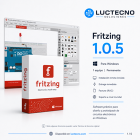 Fritzing 1.0.5 para Windows | Diseño electrónico, prototipos, esquemáticos y PCB