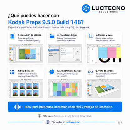 Kodak Preps 9.5.0 Build 148 para Windows | Imposición digital, preprensa e impresión profesional