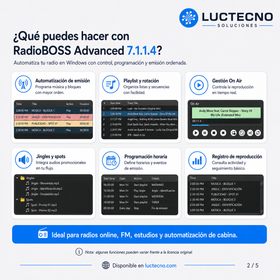 RadioBOSS Advanced 7.1.1.4 para Windows | Automatización radial, playlists, streaming y programación musical