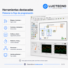 NI LabVIEW 2020 SP1 para Windows | Programación gráfica, automatización, medición y control profesional