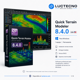 Quick Terrain Modeler 8.4.0 USA para Windows | Visualización 3D de terreno, LiDAR y nubes de puntos