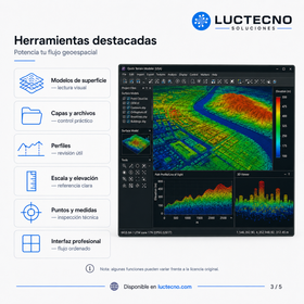 Quick Terrain Modeler 8.4.0 USA para Windows | Visualización 3D de terreno, LiDAR y nubes de puntos