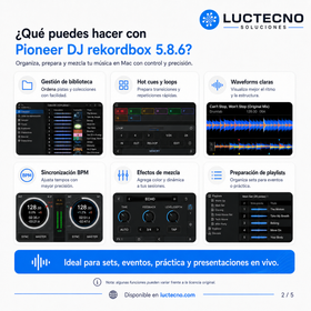 Pioneer DJ rekordbox 5.8.6 para Mac | Software DJ profesional, gestión musical y preparación USB