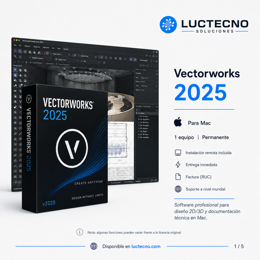Vectorworks 2025 for Mac | Professional CAD/BIM Design, Architecture, Landscape, and 3D Modeling
