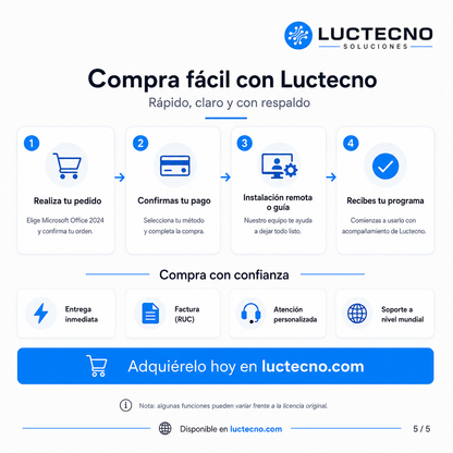 Microsoft Office 2024 Profesional Plus para Mac | Word, Excel, PowerPoint, Outlook y OneNote permanente