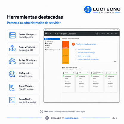 Microsoft Windows Server 2016 para Windows | Sistema operativo servidor, Active Directory, redes y virtualización