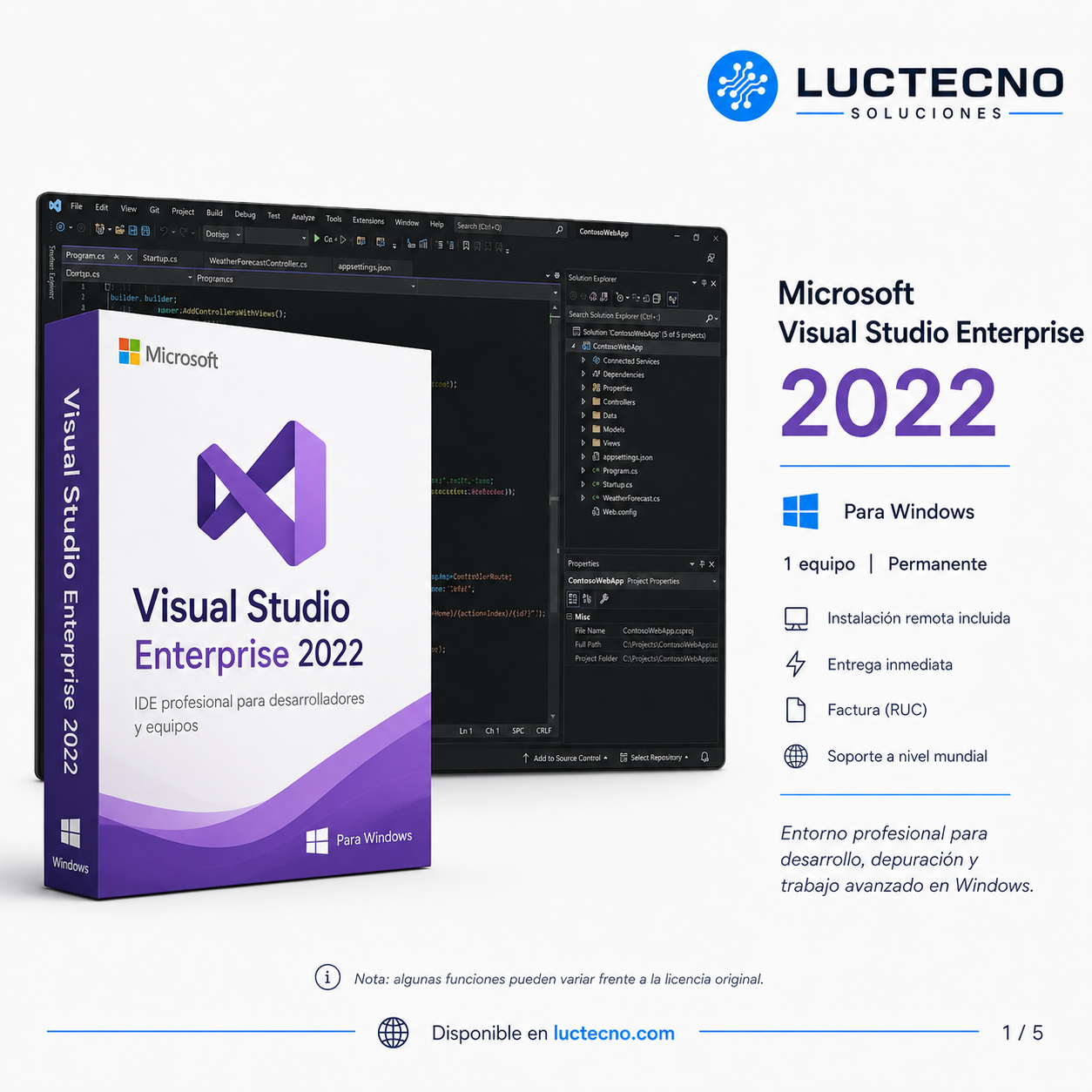 Microsoft Visual Studio Enterprise 2022 for Windows | Professional IDE, .NET, C++, web, and enterprise application development