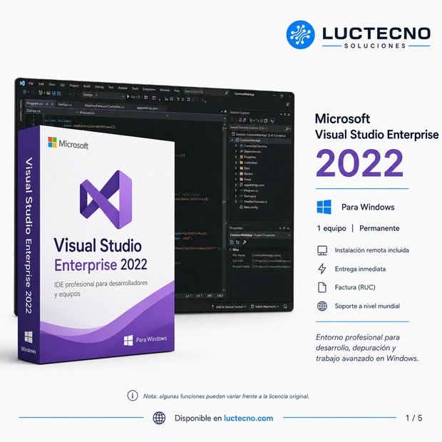 Microsoft Visual Studio Enterprise 2022 for Windows | Professional IDE, .NET, C++, web, and enterprise application development