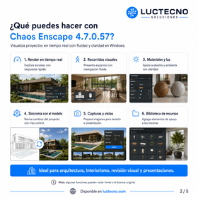 Chaos Enscape 4.18.0.57 para Windows – Software de renderizado 3D en tiempo real para arquitectura