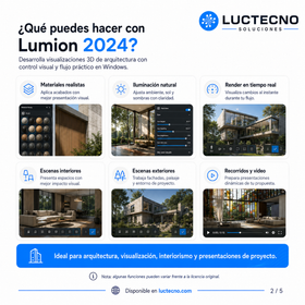 Lumion 2024 para Windows – Software de renderizado arquitectónico 3D
