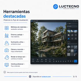 Lumion 2024 para Windows – Software de renderizado arquitectónico 3D