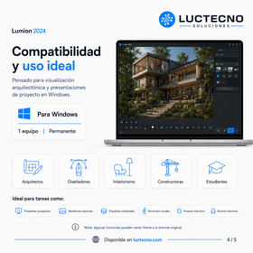 Lumion 2024 para Windows – Software de renderizado arquitectónico 3D