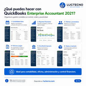 QuickBooks Enterprise Accountant 2021 para Windows y Mac | Contabilidad, facturación, inventario y gestión financiera