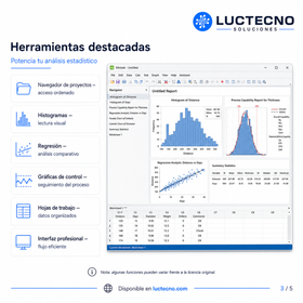 Minitab 22.2 para Windows | Software estadístico, calidad, Six Sigma y análisis de datos profesional