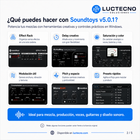 Soundtoys v5.0.1 Plugin para Windows | Plugins de efectos, mezcla, producción musical y diseño sonoro
