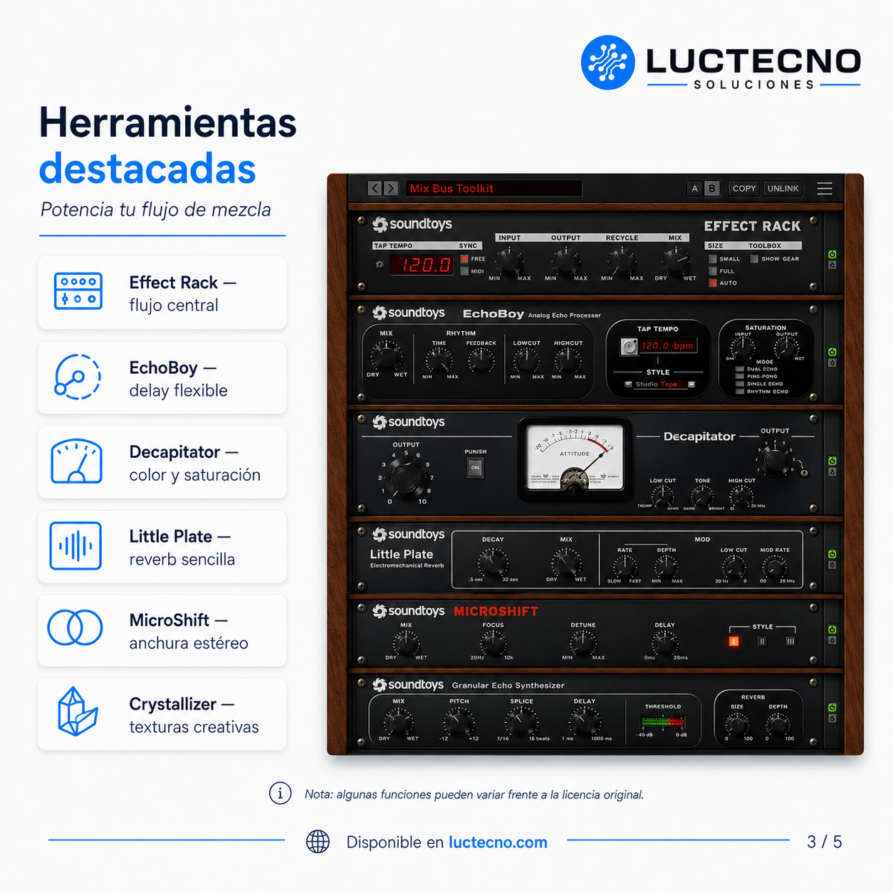 Soundtoys v5.0.1 Plugin para Windows | Plugins de efectos, mezcla, producción musical y diseño sonoro