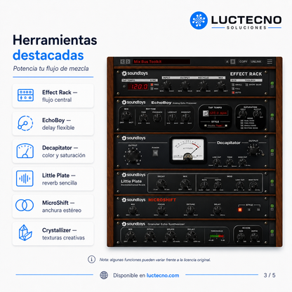 Soundtoys v5.0.1 Plugin para Windows | Plugins de efectos, mezcla, producción musical y diseño sonoro