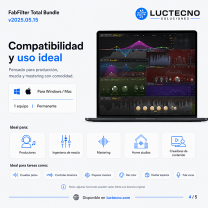 FabFilter Total Bundle v2025.05.15 for Windows and Mac | Professional Plugins for Mixing, Mastering, and Music Production