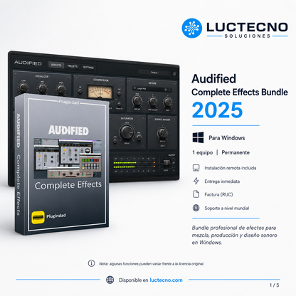 Audified Complete Effects Bundle 2025 for Windows | Mixing, Mastering, Effects, and Music Production Plugins