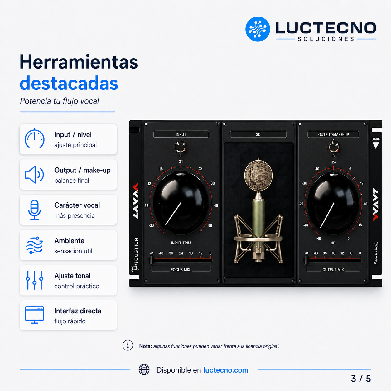 Acustica Audio Lava 2023 pour Windows | Plugin de modélisation de microphone, de mixage vocal et de production professionnelle