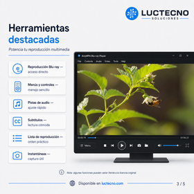 AnyMP4 Blu-ray Player 6.5 para Windows | Reproductor Blu-ray, DVD, ISO, 4K y multimedia profesional