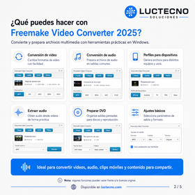 Freemake Video Converter 2025 para Windows | Convertidor de video, audio, DVD y formatos multimedia
