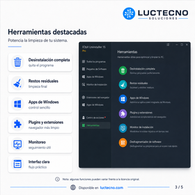IObit Uninstaller Pro 15 para Windows | Desinstalador avanzado, limpieza de restos y optimización del sistema