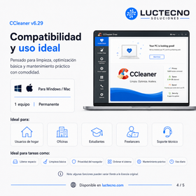 CCleaner v6.29 para Windows y Mac | Limpieza, optimización, privacidad y mantenimiento del sistema