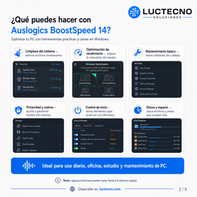 Auslogics BoostSpeed 14 para Windows | Limpieza, optimización, rendimiento y mantenimiento del sistema