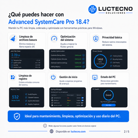 Advanced SystemCare Pro 18.4 para Windows | Limpieza, optimización, privacidad y rendimiento del sistema