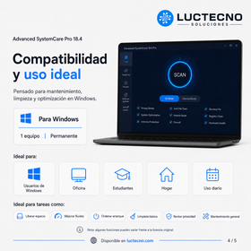 Advanced SystemCare Pro 18.4 para Windows | Limpieza, optimización, privacidad y rendimiento del sistema