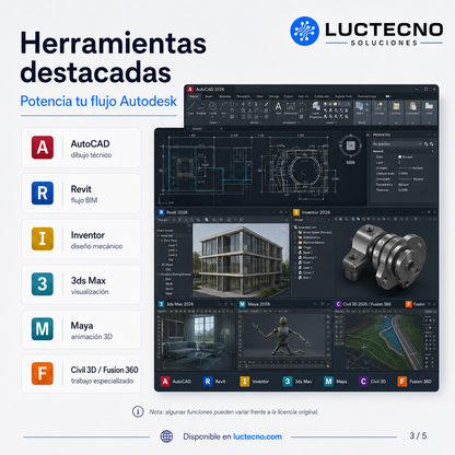 Autodesk Suite 2026 Full Suite for Windows | CAD, BIM, 3D Design, Engineering & Architecture Package for 12 Months