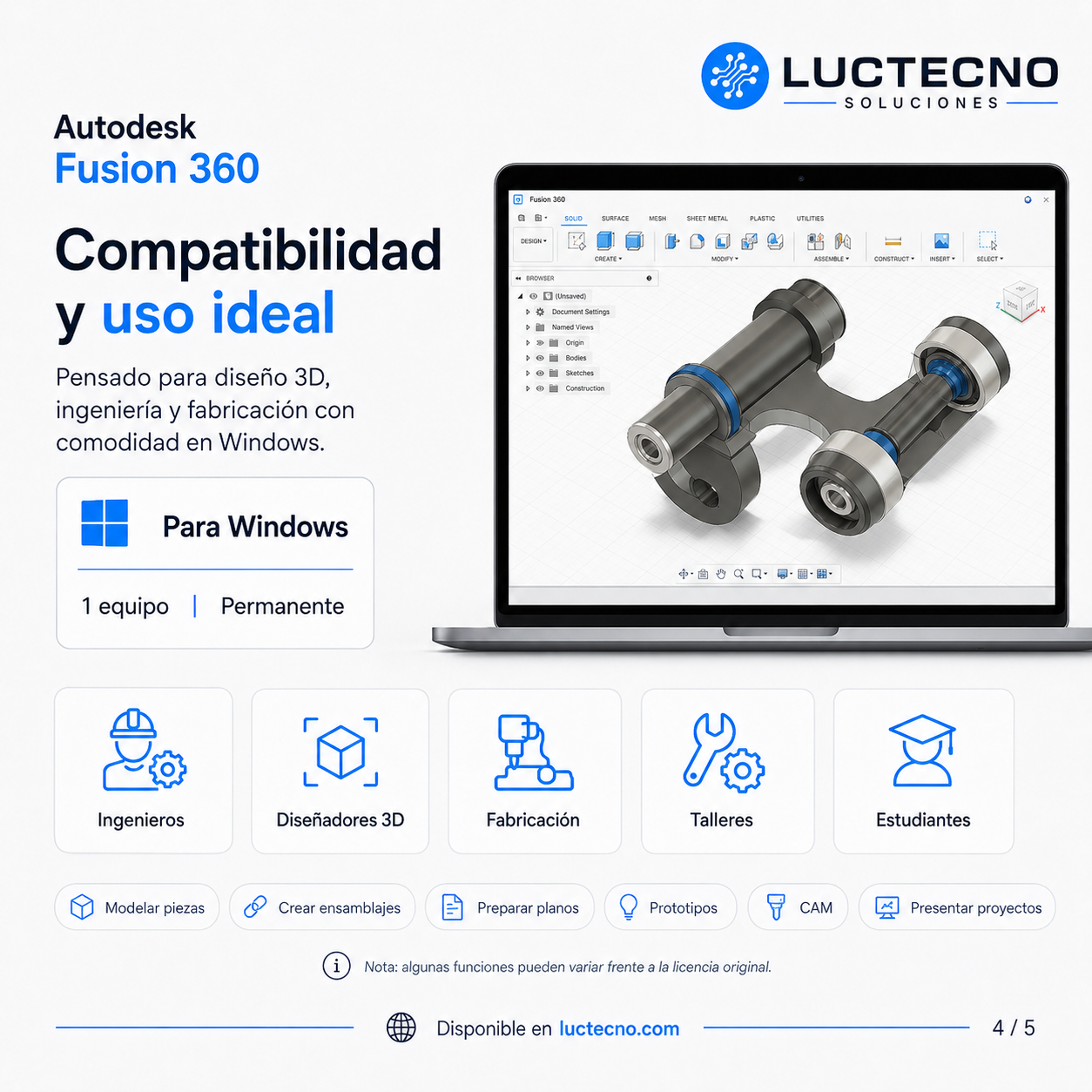 Autodesk Fusion 360 for Windows | 3D Design, CAD/CAM/CAE, Manufacturing, and Professional Perpetual Modeling