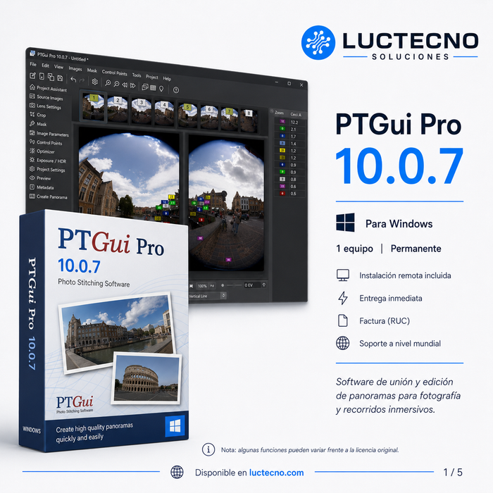 PTGui Pro 10.0.7 for Windows | Professional software for panoramas, 360° photography and HDR stitching