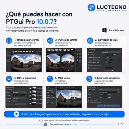 PTGui Pro 10.0.7 for Windows | Professional software for panoramas, 360° photography and HDR stitching