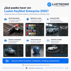 Luxion KeyShot Enterprise 2025 para Windows y Mac | Renderizado 3D, visualización de producto y animación profesional