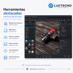 Luxion KeyShot Enterprise 2025 para Windows y Mac | Renderizado 3D, visualización de producto y animación profesional