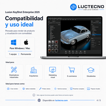 Luxion KeyShot Enterprise 2025 for Windows and Mac | Professional 3D Rendering, Product Visualization, and Animation
