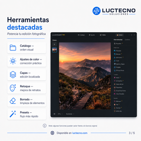Luminar Neo 1.26 para Windows y Mac | Editor fotográfico con IA, retoque, RAW y mejora profesional