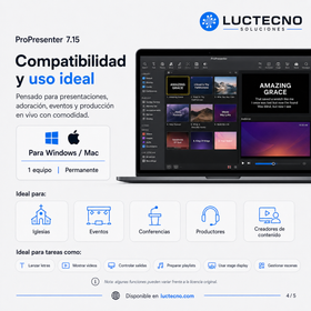 ProPresenter 7.15 for Windows and Mac | Professional software for live presentations, events, churches, and multiple screens