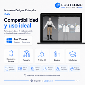 Marvelous Designer Enterprise 2025 para Windows | Diseño de ropa 3D, simulación textil y prendas digitales