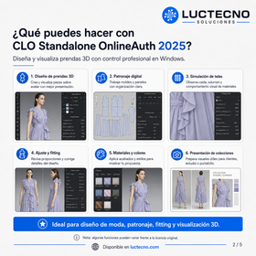 CLO Standalone OnlineAuth 2025 para Windows | Diseño de moda 3D, patronaje digital y simulación textil