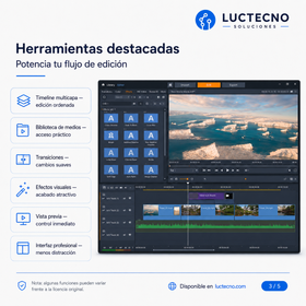 Pinnacle Studio Ultimate 2026 para Windows | Edición de video, 4K, efectos, color, multicámara y producción audiovisual