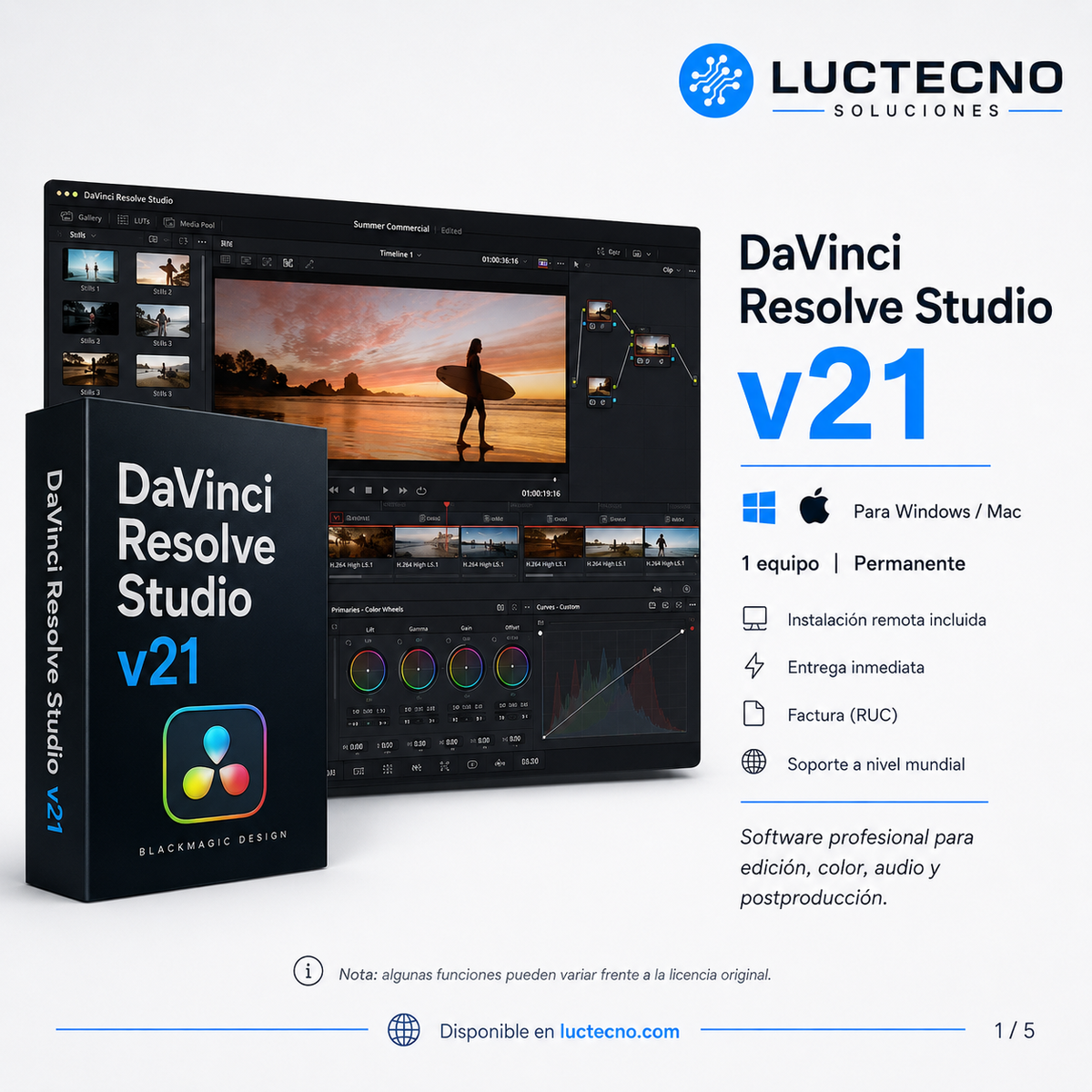 DaVinci Resolve Studio v21 for Mac | Professional Video Editing, Color, VFX, and Post-Production