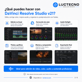 DaVinci Resolve Studio v21 for Mac | Professional Video Editing, Color, VFX, and Post-Production
